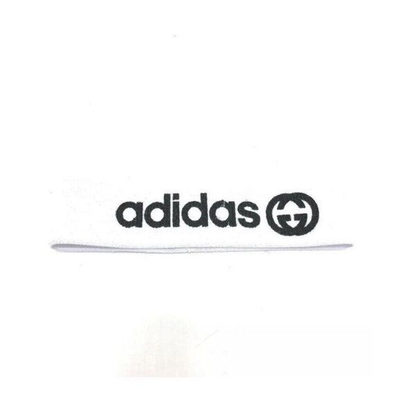 NEW GUCCI 703594 logo adidas collaboration hair accessory hair band White SZ S - Picture 1 of 4